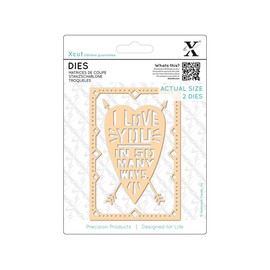 XCUT Die (2 Pieces) - I Love You