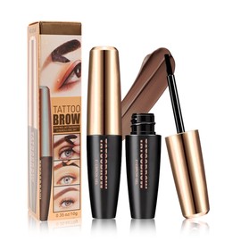 Eyebrow Gel Peel Off, 2Pcs Brown Tattoo Sculpted Color Brow Dye, Long Lasting Waterproof Eyebrow Tinting Gel, Up to 3 days Tattoo Brow Cream for Natural Eye Makeup, Mother’s Day Gift for Women-01