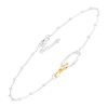 Silpada 'Pagosa' Sterling Silver with 14K Yellow Gold Plating Anklet,