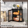 STDDRE Corner Bread Box Kitchen Countertop Extra Large Capacity Farmhouse