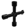 4-Way Multi-Functional Utilities Key, Zinc Alloy Meter Box Key Gas