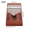 sourcing map 17 Keys Thumb Piano, Red Mini Portable Finger