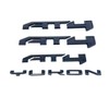 4Pc Door Rear AT4 Yukon Emblems Letters 3D Badge Nameplate