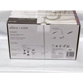 allen + roth Mullen Brushed Nickel 2 Handle 4" Centerset Bathroom Faucet