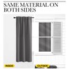 NICETOWN Bedroom Curtains Blackout Curtain Panels - (Gray Color) 52x95