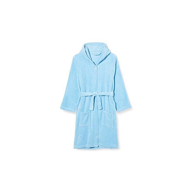 Playshoes Fleece Bathrobe, Unisex Children's Dressing Gown, blue
