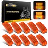 Partsam 10x 6 Rectangle Amber Led Side Marker and Clearance