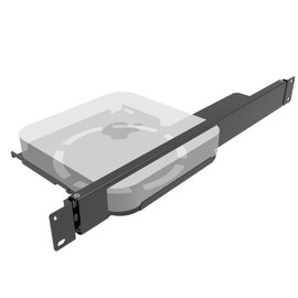 JINGCHENGMEI 1U Mini Rack Mount for Apple Mac Mini, 19-inch Hinged Server Rack Shelf for All Mac Mini M2 and M1 Models