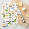 JXGZSO Chicken Caesar Salad Kitchen Towel Recipe Food Towel Chicken