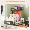 Delamu 2 Pack Metal Bathroom Organizers and Storage, 2 Tier