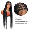 SUPERNOVA 36 Inch Knotless Box Braided Wigs With Baby Hair