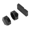 Aluminum Cue Chalk Holder Clip Octagon 2 Layers Silent Billiard