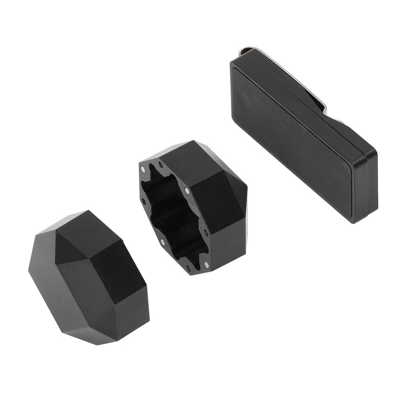 Aluminum Cue Chalk Holder Clip Octagon 2 Layers Silent Billiard