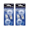 Panasonic LDS110V54WCK2P Mini Krypton Bulb, 110V, 60W Shape (54W) E17
