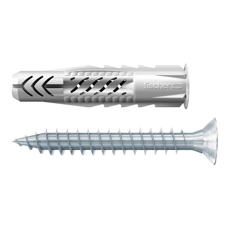 Fischer UX Kit, 80 Perforated Dowels with Screw for Mounting on