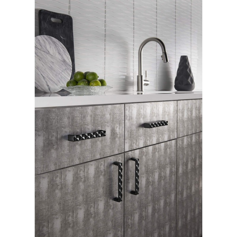 Top Knobs TK563BSN Mercer Collection 6-5/16" Quilted Pull, Brushed Satin