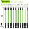 TLEEP 10 Pcs 1/4" Hex Head Allen Wrench Drill Bits