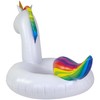 68" Rainbow Unicorn Inflatable Swimming Pool Tube Ring Float
