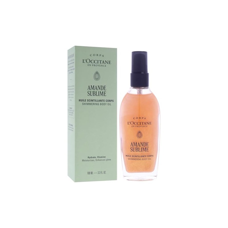 Almond Sublime Shimmering Body Oil by LOccitane for Unisex -