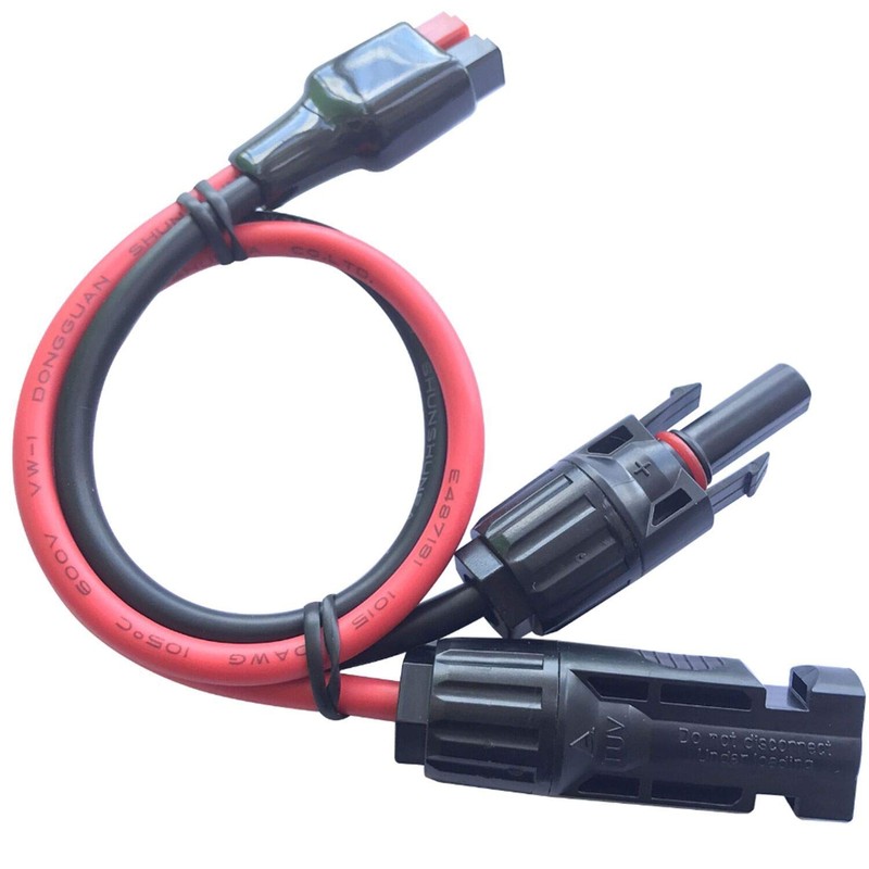 Apoi Solar Power Connector Portable Solar Cable Kits Adapter Solar