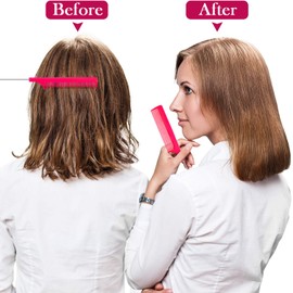 16 Pcs Rat Tail Comb Parting Rattail Comb Foiling Steel Pin Fine Tooth Fiber Heat Resistant Teasing Pintail Combs Women(Orange, Rose Red, Red, Light Blue, Purple, Dark Blue, Light Pink and Black)