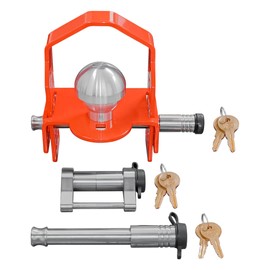 61635 | 3 Pack Mixed 2.5, Keyed Alike, Universal Coupler Lock For 1-7/8", 2" & 2-5/16" Ball, 2-1/8" Latch Lock, & 2.5" Span Receiver Lock, For Trigger Latch, Auto Latch, Thumb Latch, & Yoke Latch.