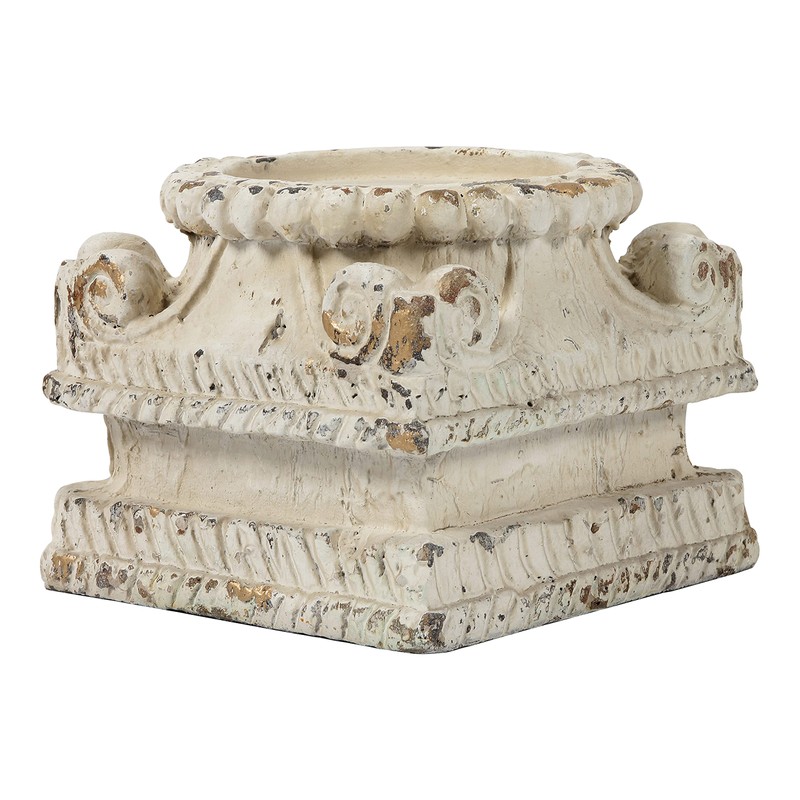 SOFE Column Pedestal Stand for Decoration Display, Distressed White Small