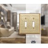 Monarch Abode Double Switch Hand Hammered Toggle Decorative Wall Plate