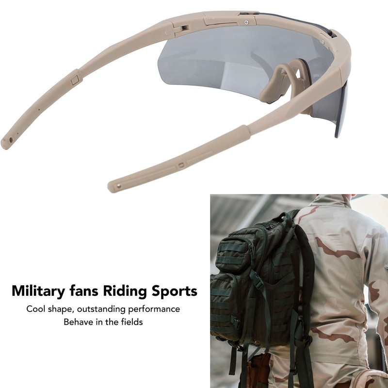 Outdoor Unisex Windproof Glasses Interchangable Lenses Sports Goggles Equipment with
