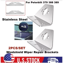 Peterbilt 379 388 389 Windshield Wiper Repair Brackets USA-12G Stainless Steel