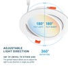 PARMIDA (6 Pack) 6 Inch 5CCT Ultra-Thin LED Adjustable Gimbal