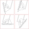 Ladder Feet for Extension Ladder, Anti-Skid Feet Accessories, Replacement Parts