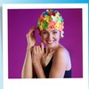 Sporti Flower Swim Cap (Yellow/Hot Pink/Emerald/Purple)