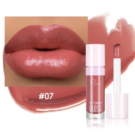 ZUK Plumping Lip Gloss, Hydrating Lip Gloss for Women Girls, Tinted Lip Gloss, Moisturizing, Fuller Looking Lips, Vegan & Cruelty-free