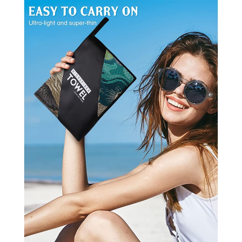 YISUMEI Microfibre Beach Towel XXL Beach Towel Lightweight Bath Towel