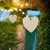 THE TWIDDLERS - 50 Blank Wooden Hearts for Crafting with