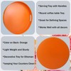 SforGUVA Round Orange Decorative Serving Tray with Handles, 13” Versatile
