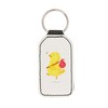 Mr. & Mrs. Panda Rectangular Keyring Chick Hiker, White