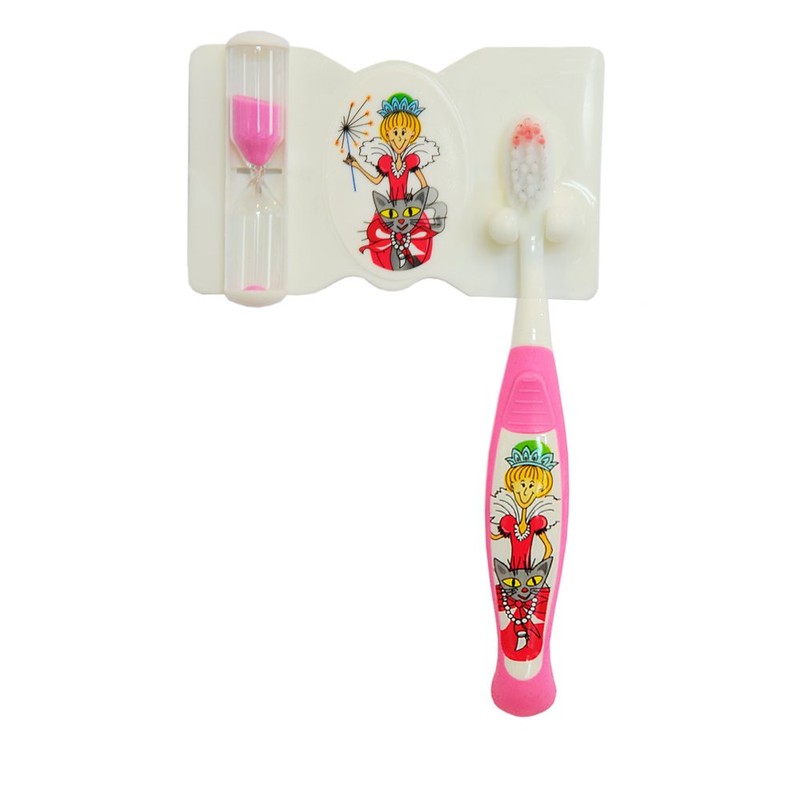 THIENEL 20142 Compact Dental Set with Tooth Fairy Motif Pink