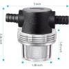 Dreyoo Water Pump Strainer, 3/8 Inch Hose Barb In-Line Strainer