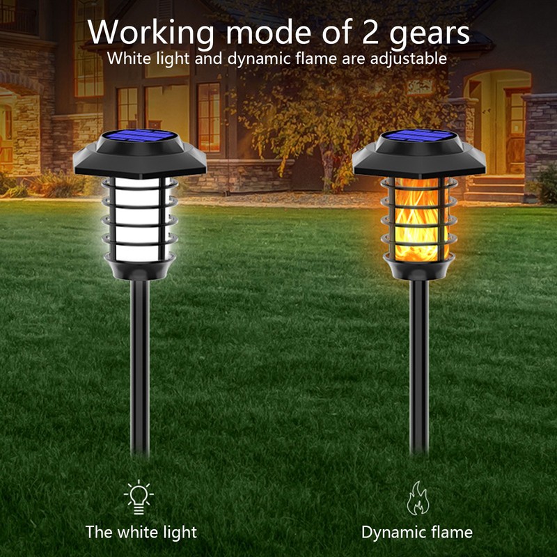Solar Garden Lights Outdoor Waterproof Landscape Lighting Torches Garden Lights