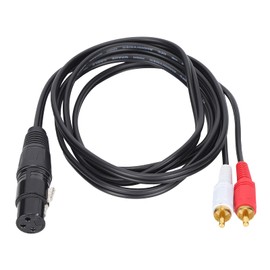 Zunate XLR Female to Dual RCA Cable, XLR Female to Twin RCA Cable Y Splitter Adapter XLR to RCA Microphone Cable for Studio or Live Performances