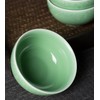Seres Celadon Jade Green Porcelain Bowl embossed with Lucky Cloud,3