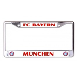 FC BAYERN MUNCHEN WHITE USA MADE CHROME LICENSE PLATE FRAME