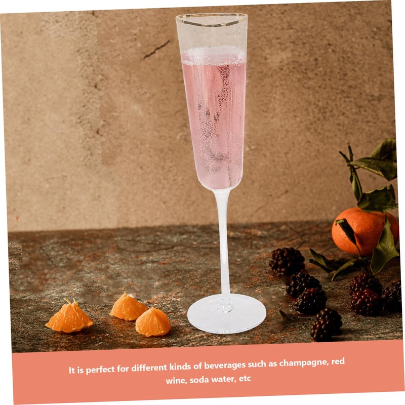 GRIRIW Glamorous Wedding Flutes 2pcs Crystal Glasses Perfect for Toasting
