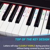 QMG Piano Stickers for All White Keys (49/61/76/88 Key Keyboards)