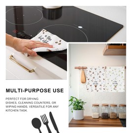 TopXmai a Tini Bit Older Martini Kitchen Towels Set of 2, Espresso Martini Gifts Dish Tea Towels for Kitchen Decorative, Gifts for Cocktail Lovers Bar Hand Towels for Bartender, 16x24 Inch