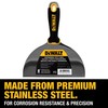 DEWALT 8" Putty Knife | Stainless Steel w/Soft Grip Handle