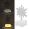 3D Metal Sheet Night Light Rotation Rechargeable Decoration 3D Night