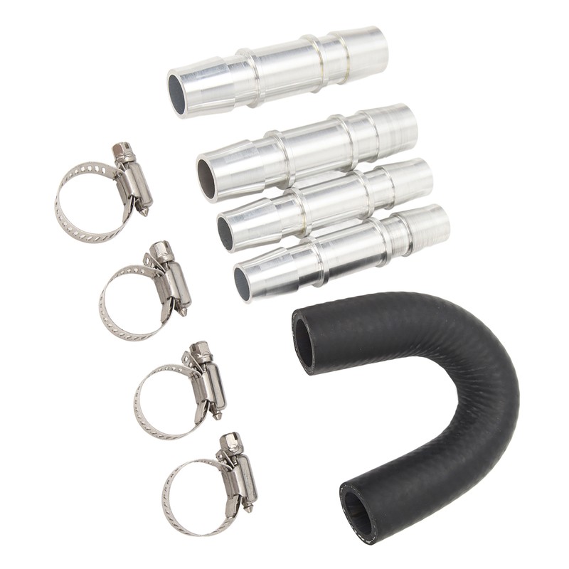 Engine Heater Core Bypass Kit 5/8in 3/4in Hose Fitting Aluminum